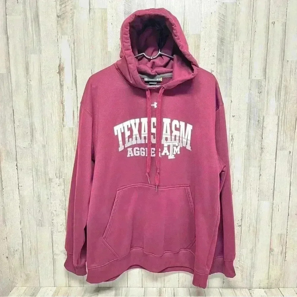 Under Armour Hoodie Mens Size XLarge Loose Texas A&M Aggies Pullover